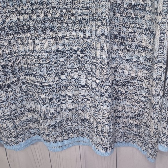 Vintage Y2K Southpole Knit Sweater Mens Size Medium Blue Big Front Logo Casual - Picture 11 of 13